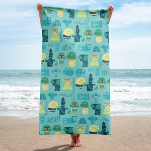 Mid-Mod Tiki Star Wars Bounty Hunter Towel image 3