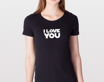 Women's Empire Strikes Back Star Wars "I Love You" T-Shirt