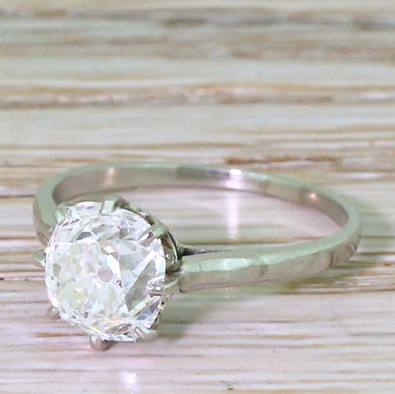 1.99CT Old Mine Pear Cut Moissanite Engagement Ring – Eurekalook