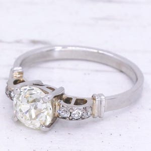 Art Deco 1.24 Carat Old Cut Diamond Engagement Ring, circa 1920