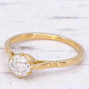 Art Deco 0.62 Carat Old Cut Diamond Engagement Ring, circa 1930