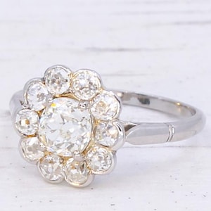 1.35 Karat Altschliff Diamant Ring aus der Edwardischen Epoche, um 1910