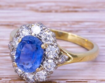 Art Deco 1.51 Carat Old Cut Diamond Engagement Ring Circa - Etsy