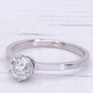 Art Deco 0.75 Carat Old Cut Diamond Engagement Ring, circa 1920