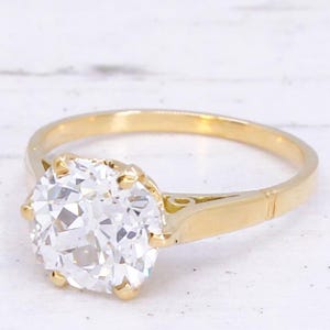 Edwardian 2.05 Carat Old Cut Diamond Engagement Ring, circa 1905