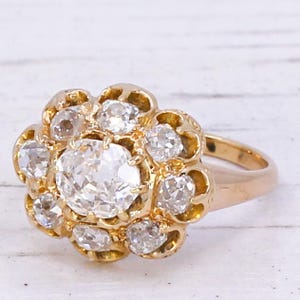 Viktorianischer 1,55 Karat Altschliff Diamant Ring, um 1900