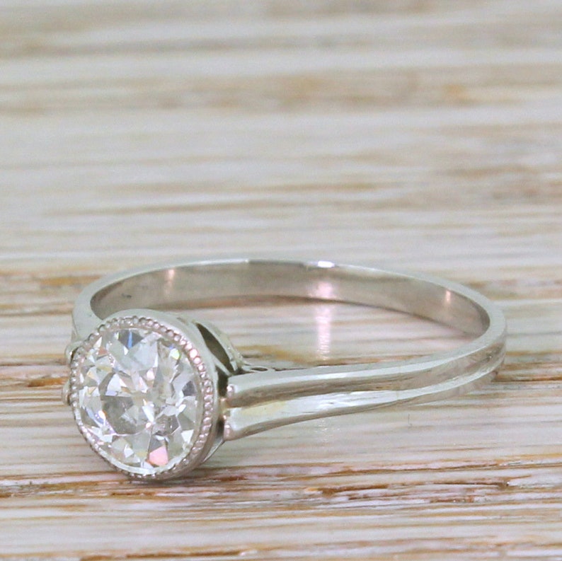 Art Deco 1.02 Carat Old Cut Diamond Engagement Ring Circa | Etsy