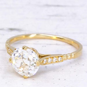 Antique 1.21 Carat Old Cut Diamond Engagement ring, circa 1910