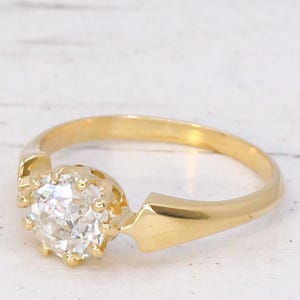 Art Deco 1.00 Carat Old Cut Diamond Engagement Ring, circa 1915