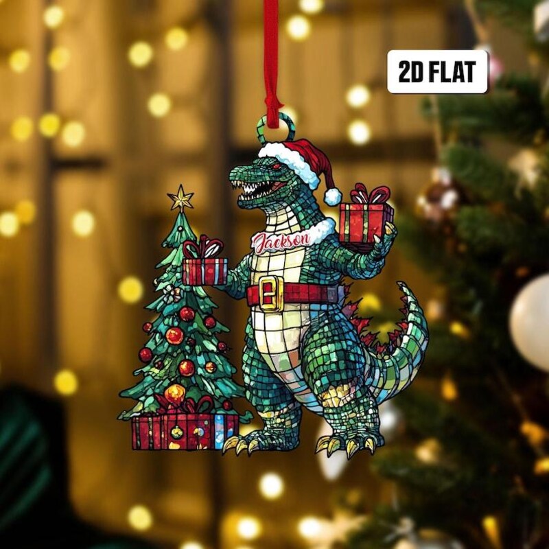 Godzilla Ornament Etsy