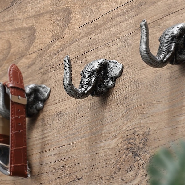Elephant Hook|Coat black Hook|gold hook | Elephant Hat Hook |Clothes blue Hook |Decoration Hooks |Wall Hook|Mirror Hook|wall gray Hook-A553