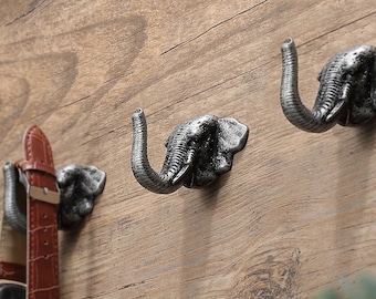 Elefant Haken|Mantel schwarz Haken|goldener Haken | Elefant Huthaken |Kleiderhaken blau |Dekorationshaken |Wandhaken|Spiegelhaken|Wandhaken grau-A553