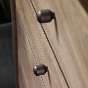 Single hole knob furniture Cabinet matt black knob Living Room Furniture drawer knob closet drawer pull kitchen hardware handle-A106