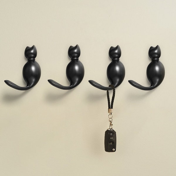 Black cat Hook|Bag Coat Hook |gold cat hook |Hat Hook |Clothes Hook |Decoration Hooks |Wall Hook|Mirror Hook|wall Hook|Key Hook-A445