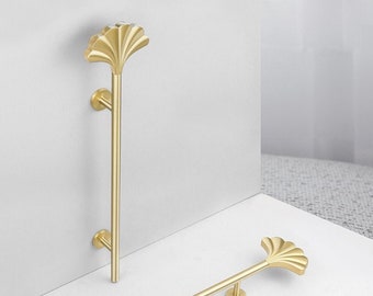 Uchwyt mosiężny do salonu Uchwyt meblowy do pokoju hotelowego Uchwyty do szuflad uchwyty mosiężne w kolorze złotym Uchwyt do szafy garderobianej fashinon- A112