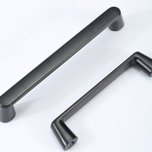 Black furniture handle closet Cabinet pulls home living furniture hardware handle bedroom Furniture drawer wardrobe - A373