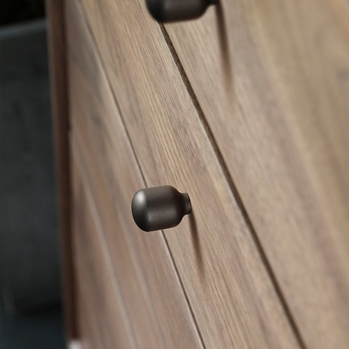 Bouton monotrou meuble armoire bouton noir mat meubles de salon bouton de tiroir placard tiroir tirer poignée de matériel de cuisine-A106