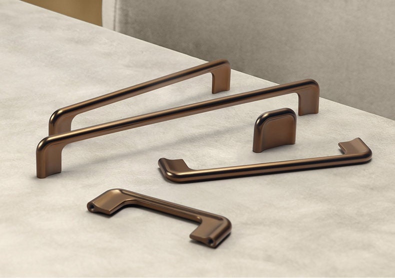 Set 4 Maniglie Per Mobili In Pelle - Pomelli Vintage Per Cassetti E Armadi, Colore Verde - Foto 7