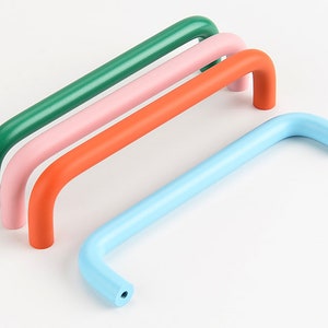 Furniture handle wardrobe pink handle closet door green pull cabinet colourful handle drawer blue pull Orange handle pull -A581