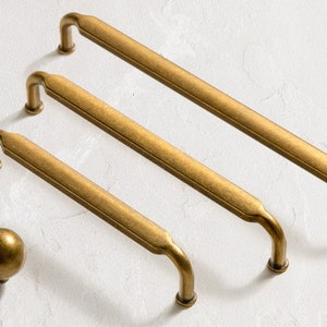 Manija de estilo Retro para muebles, tirador plano para puerta de armario, tirador para cajón, manija para armario, manija plana antigua-A552