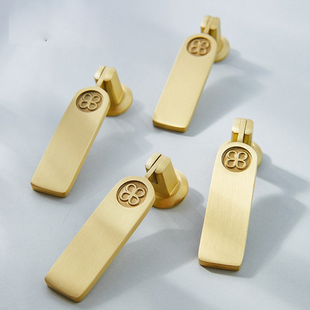 Brass Knob Single Hole Gold Pull Brass Knob Brass Drawer Knob