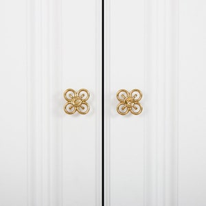 Chinese knob Brass knob Closet cabinet single hole gold pull wardrobe drawer knob kitchen handle furniture fitting clost door pull -A527