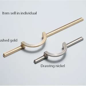Semicircle handle Furniture cabinet pull Drawer gold handle Closet door Drawing nickel pull Half-moon handle Drawing nickel pull-A630 zdjęcie 10