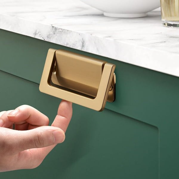 Closet door pull Furniture drawer handle Cabinet gold handle Black handle Square pull Wardrobe handle pull for home furniture-A389
