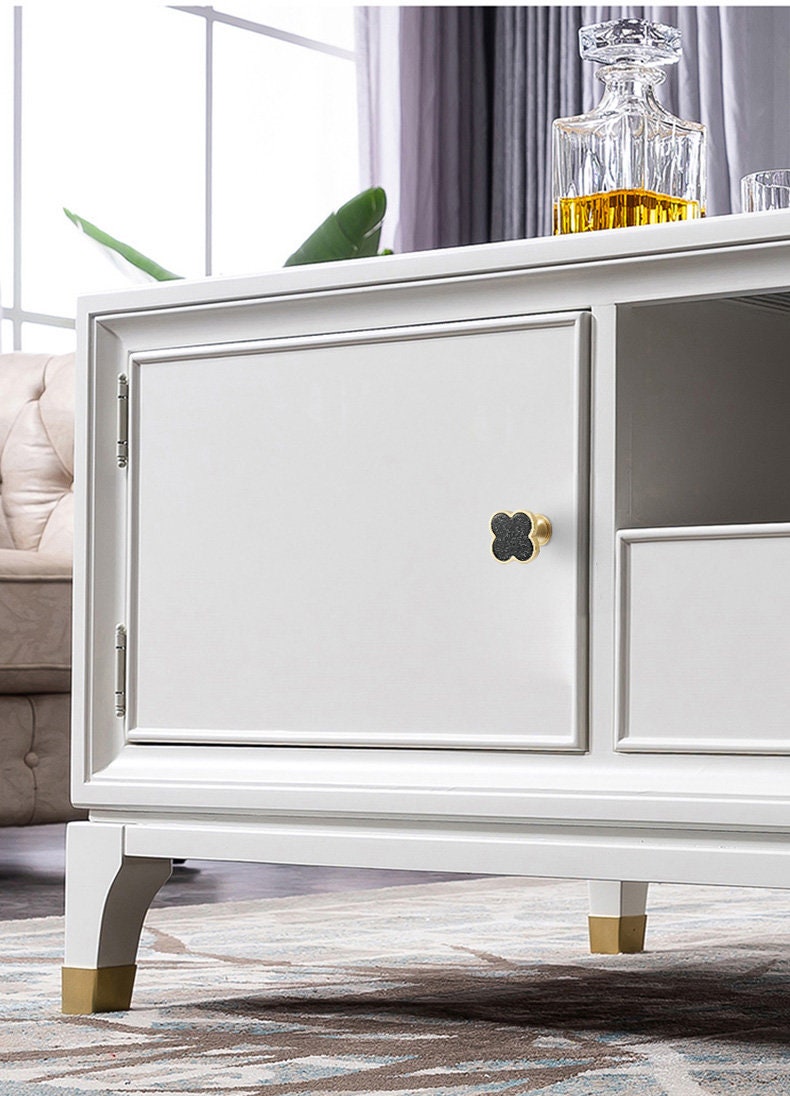 2 Pomos Dorados Para Muebles - Latón Macizo Con Diseño De Rosetón
