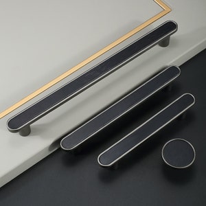 Black handle furniture Drawer pull Single hole black knob Closet door pull Wardrobe door pull handle knob Black pull wardrobe handle -C04