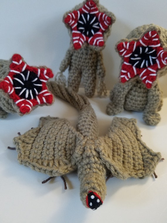 Handmade Crochet Demobat Plush: Stranger Things Gift