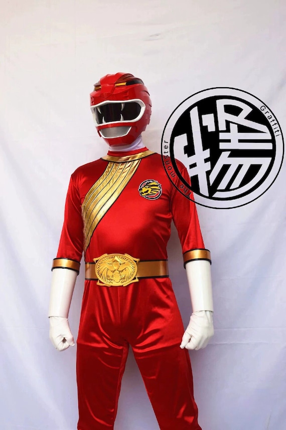 Maglietta Uomo Power Rangers Red Ranger – Cosplay Ufficiale A Maniche Corte – Morbido Cotone Per Fan - 4