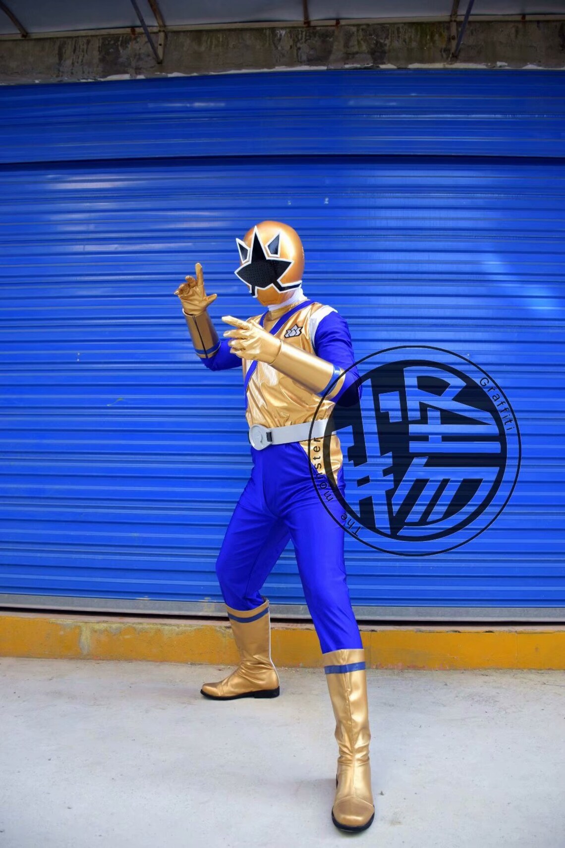 SUPER SAMURAI Gold Samurai Ranger Antonio Garcia Full Set Cosplay ...