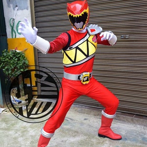 Dino Charge  red ranger Tyler Navarro  full set cosplay costume custom-made