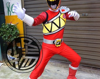 Dino Charge  red ranger Tyler Navarro  full set cosplay costume custom-made