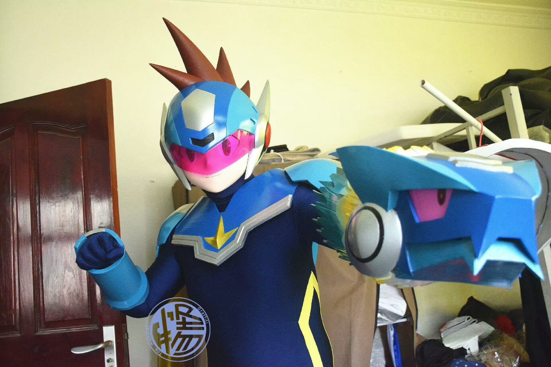 シューティングスター ロックマン コスプレ衣装 オーダーメイド シューティングスター ロックマン コスプレ衣装 オーダーメイド