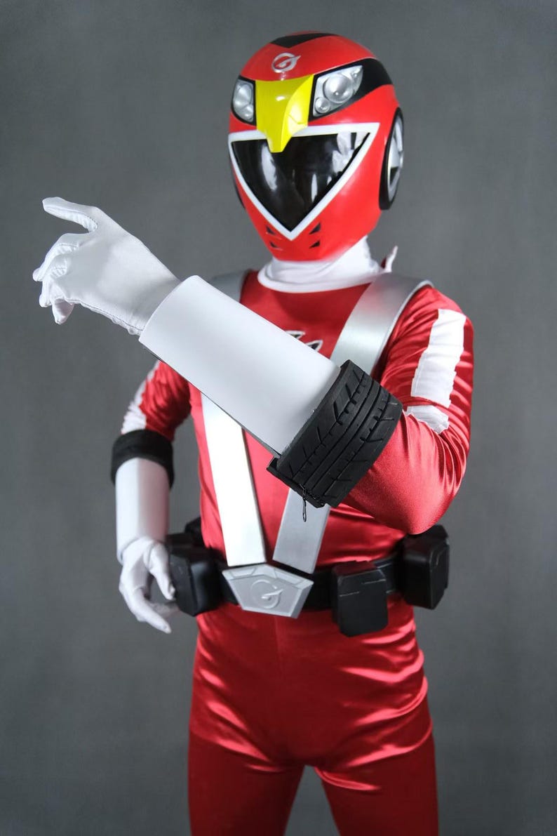 Power Rangers RPM Operator Series Red Full Set Cosplay Costume Custom ...