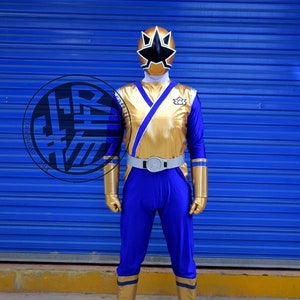 SUPER SAMURAI  Gold Samurai Ranger Antonio Garcia full set cosplay costume custom-made