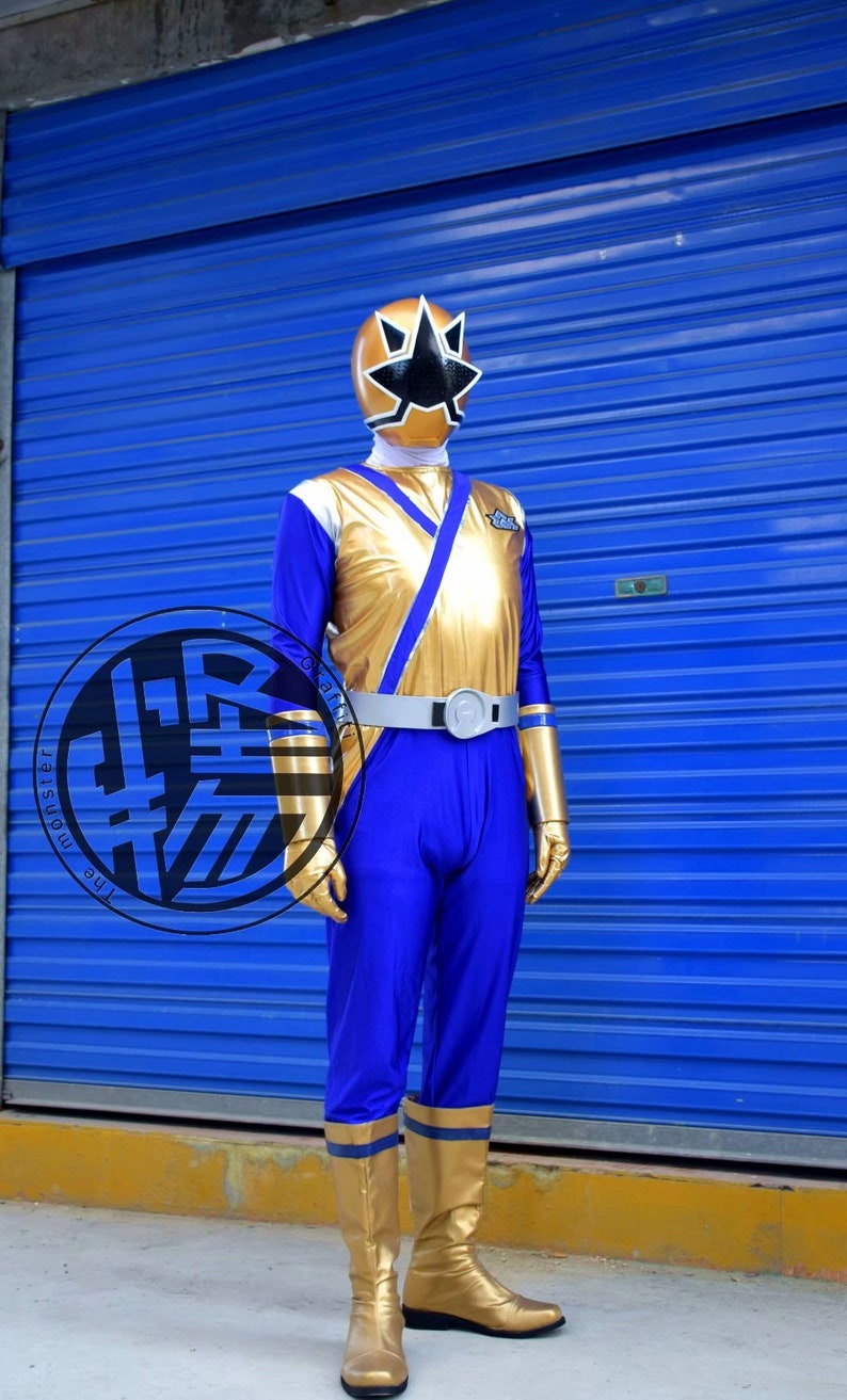 SUPER SAMURAI Gold Samurai Ranger Antonio Garcia Full Set Cosplay ...