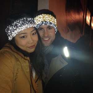 Unisex adult reflective Headband acrylic image 3