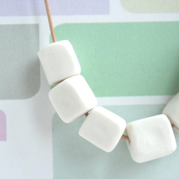 Sugarlumps - Zuckerwürfel Porzellananhänger Lederband