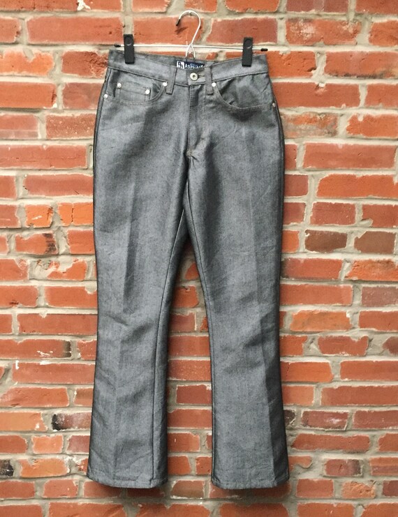 gray bootcut jeans