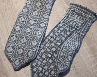 Traditionelle Ostsee Handschuhe, Merino Wolle Handschuhe, Warme Winter Handschuhe, Handgestrickte Handschuhe, Folklore Handschuhe, Handschuhe für Frauen, Männer
