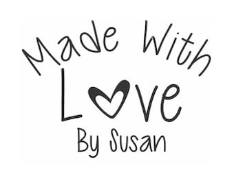 Made with Love By Custom Stamp - C655