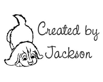 Puppy Custom Stamp - C596