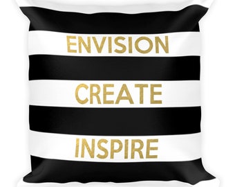 Envision Create Inspire Pillow