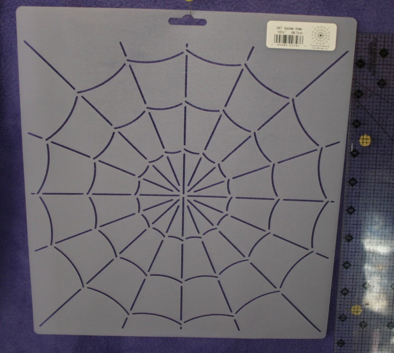 Spider Web Stencil 10 1/2 Wide Garden or Spooky Etsy