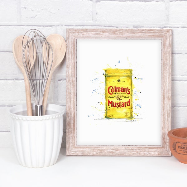 Mustard Art Etsy
