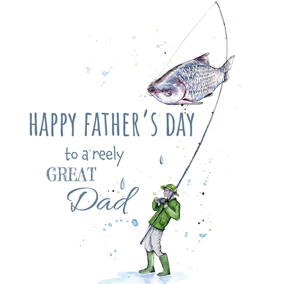 Fishing Card, Father's Day Fish, Funny Fishing Card, -  Canada