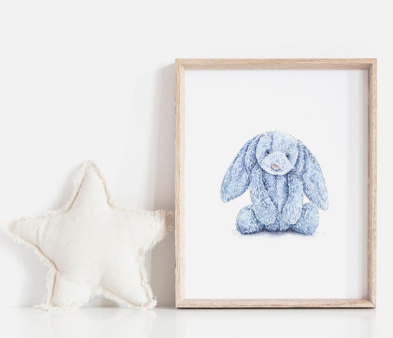 blue jellycat rabbit